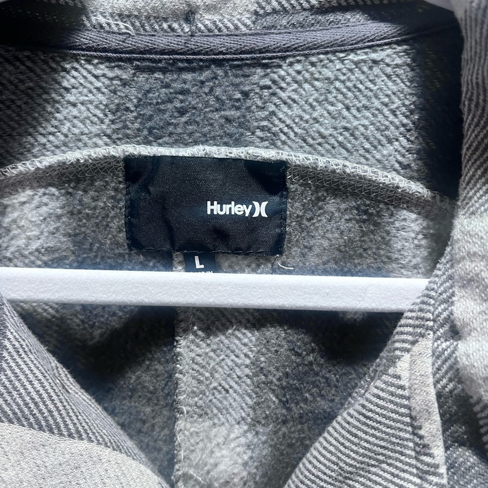 Hurley Winchester Grey Button Up Womens
Hooded Sweatshirt Jacket Large Stretch.. - Picture 2 of 5